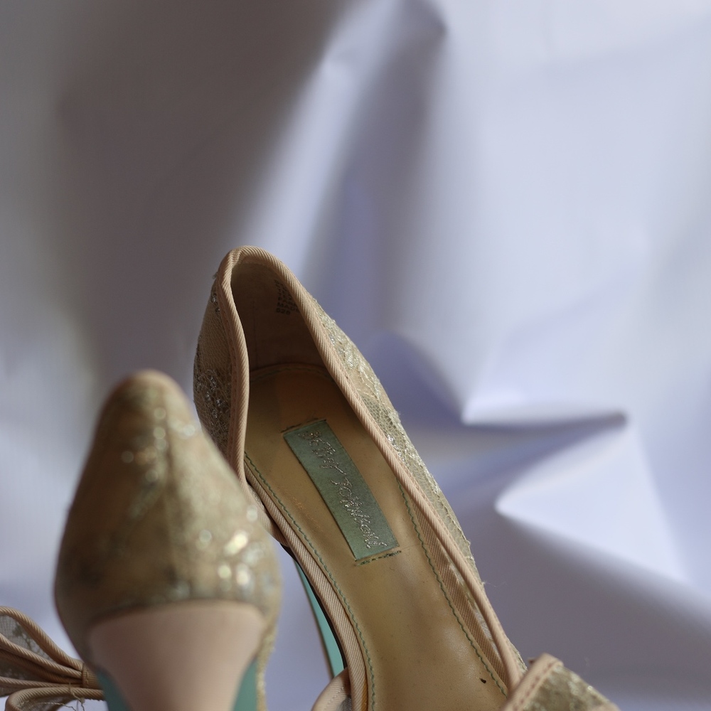 Betsey Johnson Vail Peep Toe Platform Pump